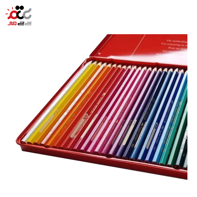 خرید  مداد رنگی فابر کاستل مدل کلاسیک جعبه فلزی بسته 36 عددی