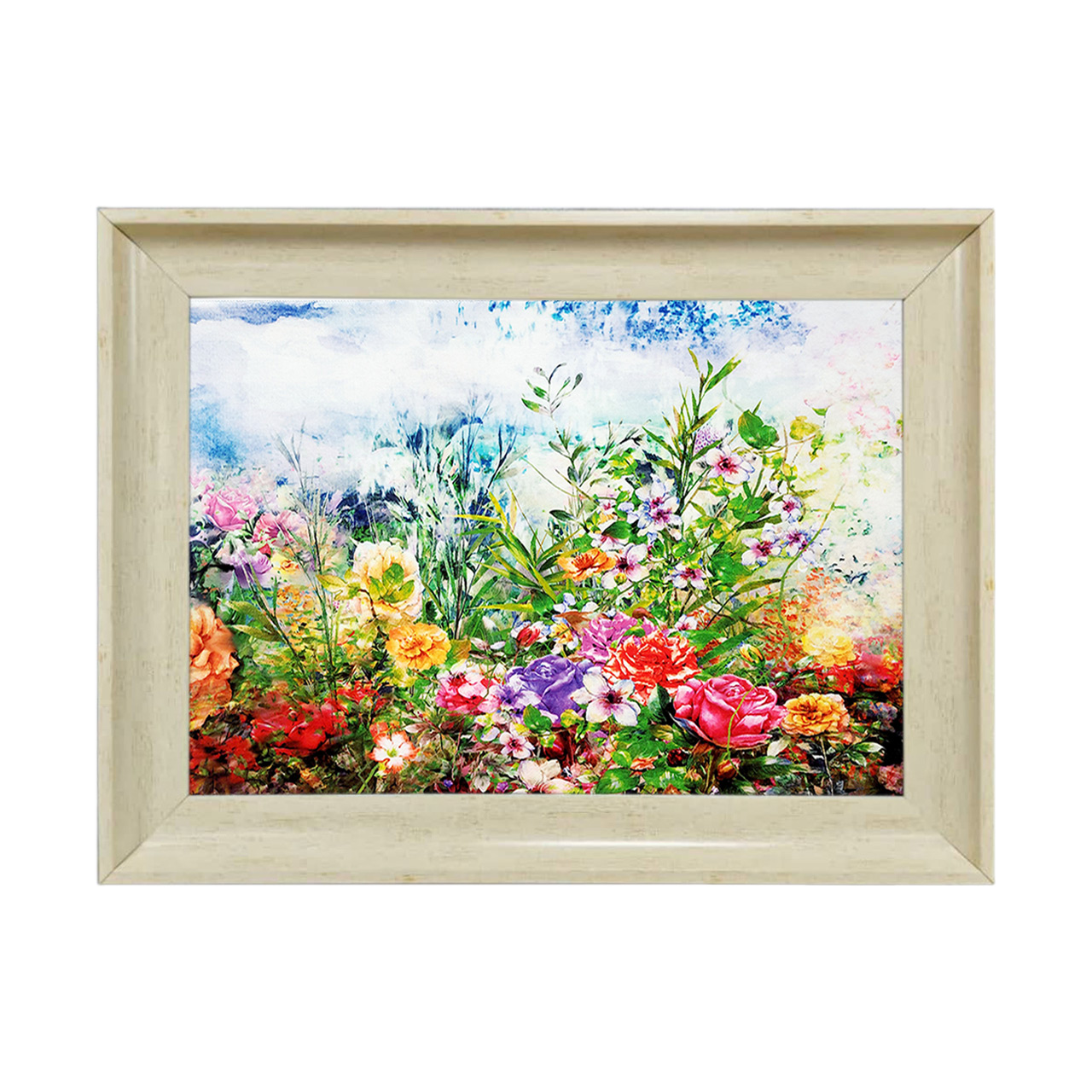 تابلو فرش چاپی طرح گل کد 12031 سایز 50×35 سانتی متری