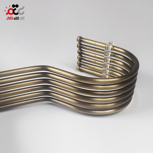 چوب لباسی استیل طلایی آسان بسته 6 عددی