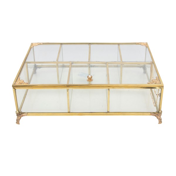 باکس چای اکریلیک مدل مستطیل 7 خانه