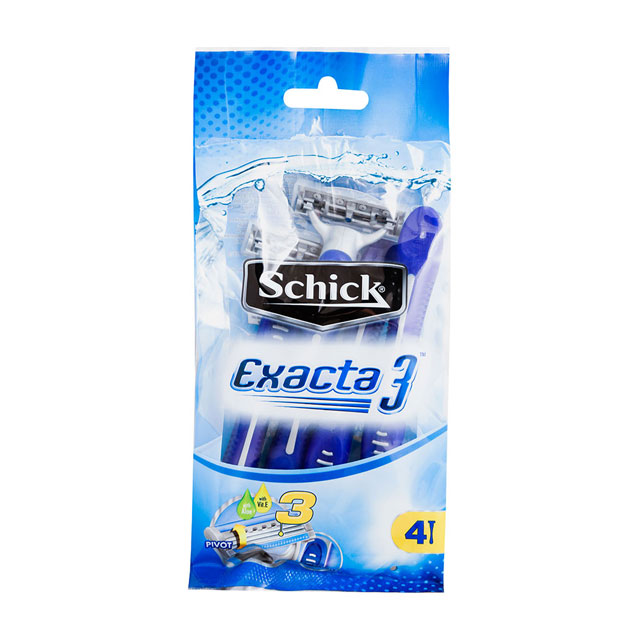 تیغ اصلاح مردانه شیک مدل Exacta 3 بسته 4 عددی