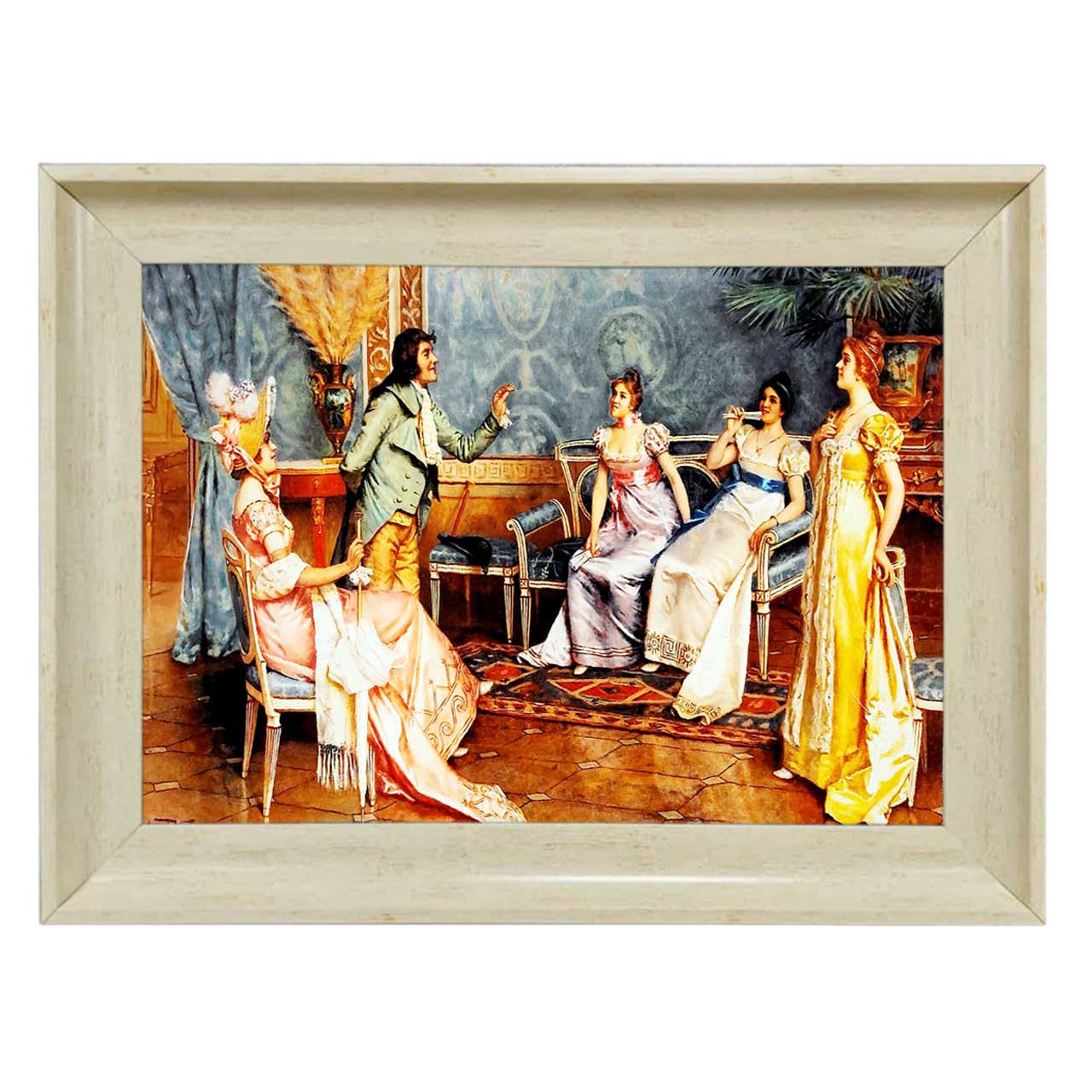 تابلو فرش چاپی طرح عمارت کد 11021 سایز 70×50 سانتی متری