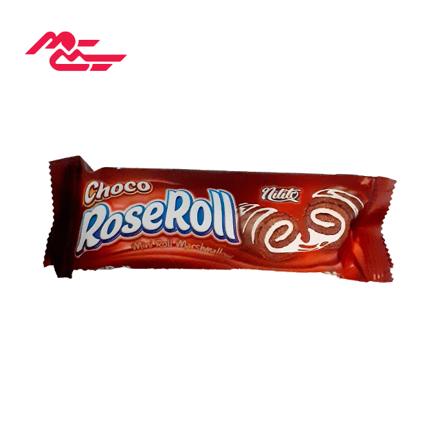 کیک کاکائویی با کرم مارشمالو رز رول نیلیتو 60 گرمی