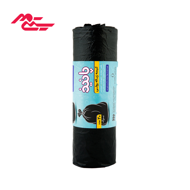 کیسه زباله رولی پانیذ سایز بزرگ سایز 80×65 سانتی متری بسته 20 عددی
