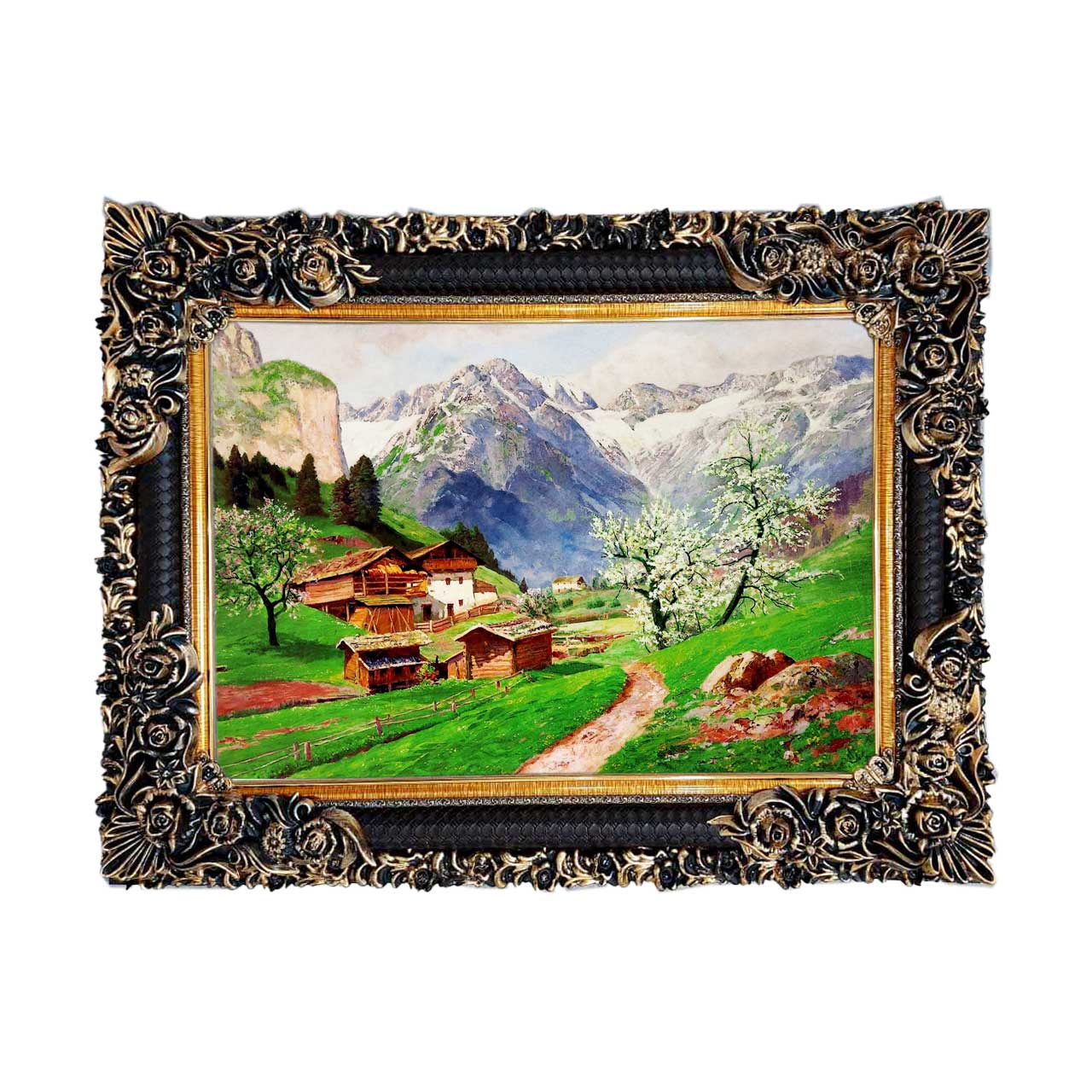 تابلو فرش با زیبا ترین قاب