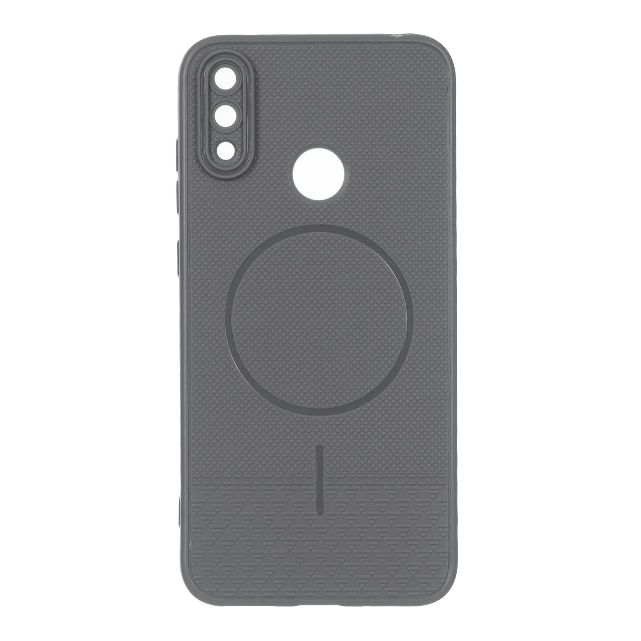 قاب شطرنجی طرح مگ سیف محافظ لنزدار Huawei Y7 Prime (2019) / Huawei Y7 (2019) - خاکستری 