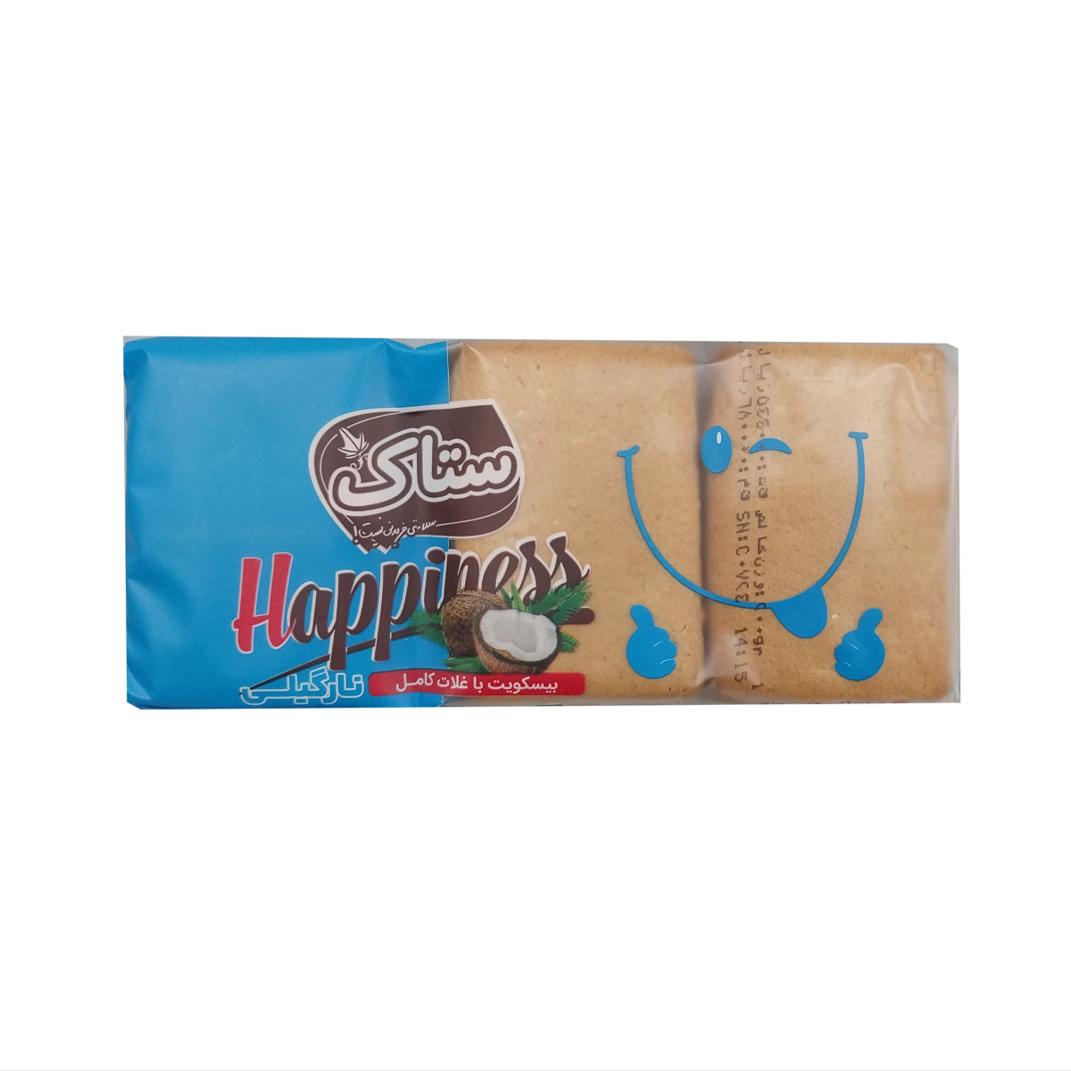 بیسکویت با غلات کامل نارگیلی ستاک 200 گرمی