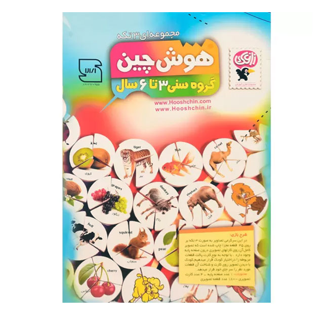 بازی آموزشی زاغک مدل هوش چین سه تکه ای