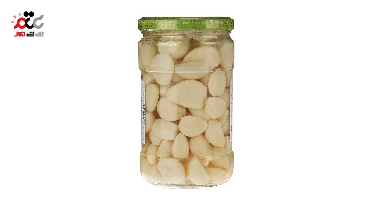 کنسرو ترشی سیر حبه مروارید مهرام 700 گرمی