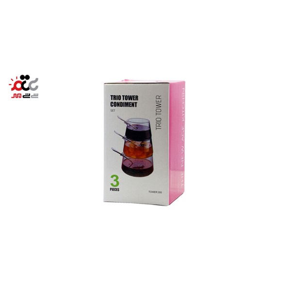 ظرف مربا خوری کلاسیک مدل Trio Tower کد 5147