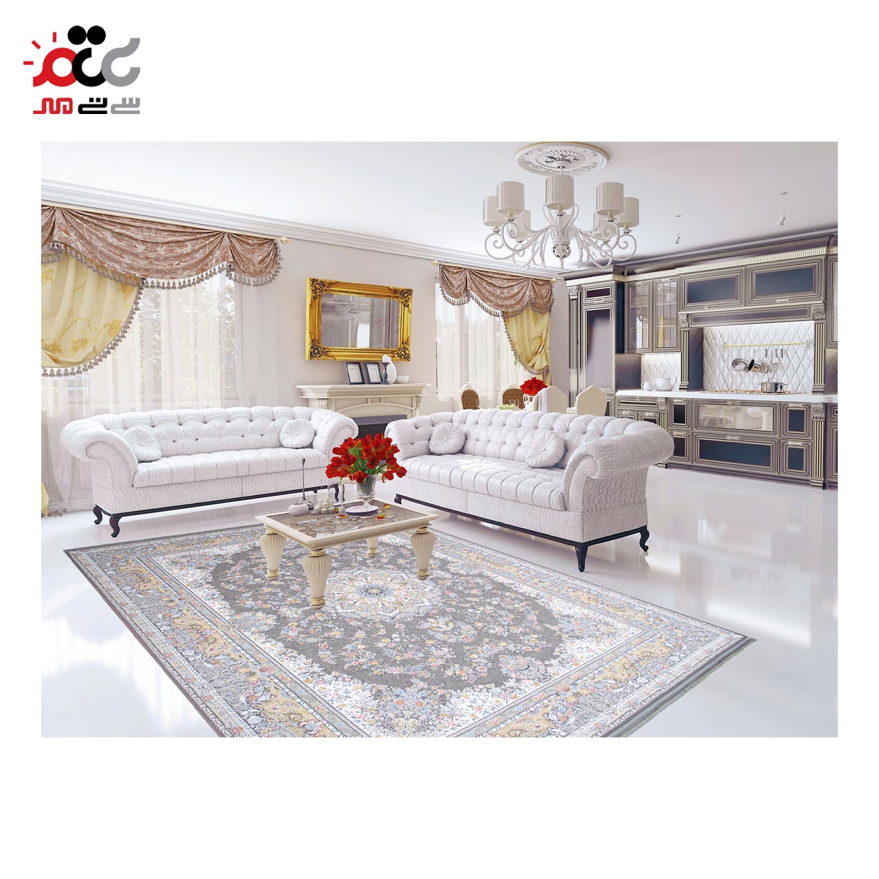 طرحی زیبا در فرش ماشینی