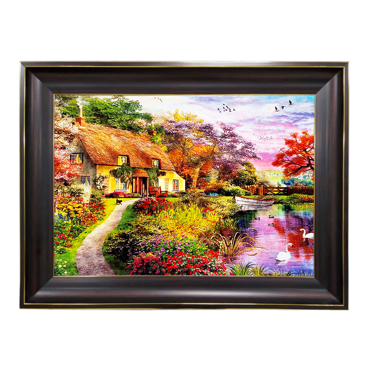 تابلو فرش چاپی طرح منظره کد 10145 سایز 60×40 سانتی متری