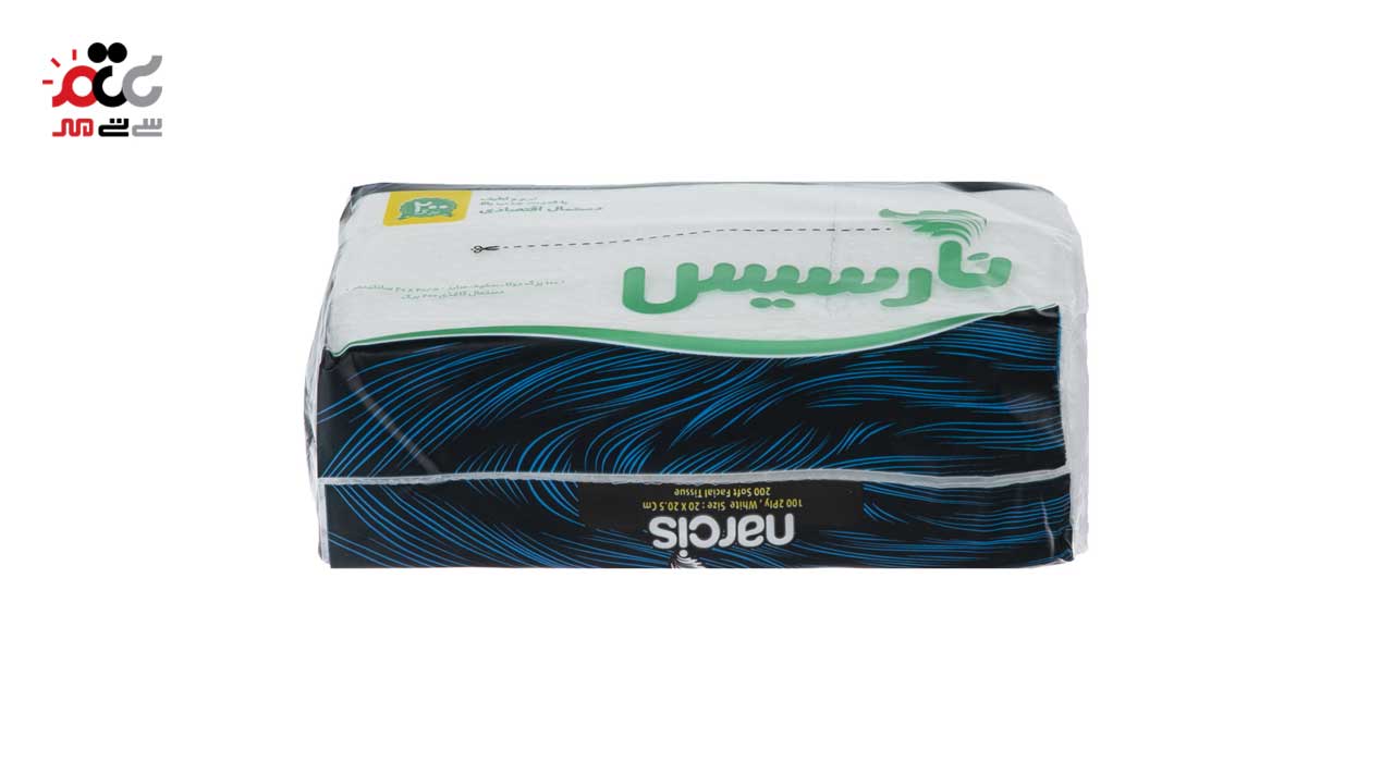 دستمال کاغذی نارسیس 200 برگ بسته 10 عددی