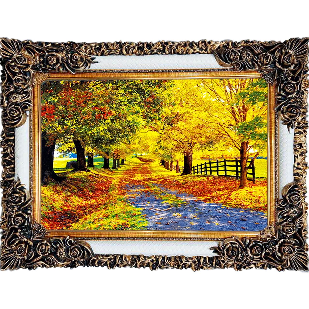 تابلو فرش چاپی طرح منظره کد 10210 سایز 100×70 سانتی متری