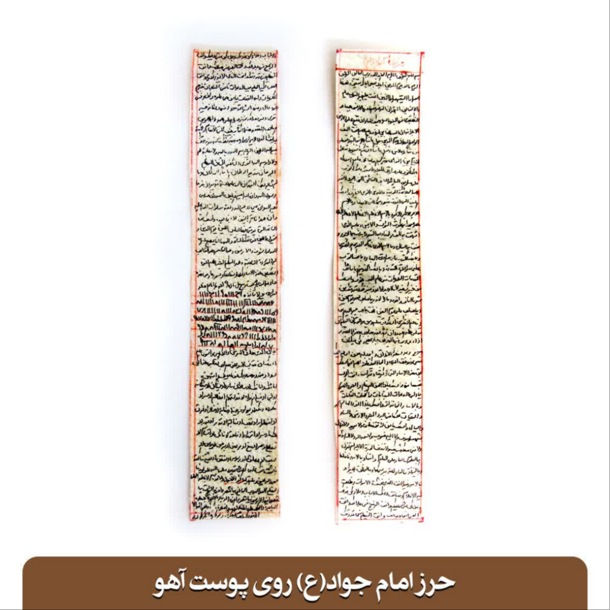 حرز امام جواد روی پوست آهو بسته یک عددی