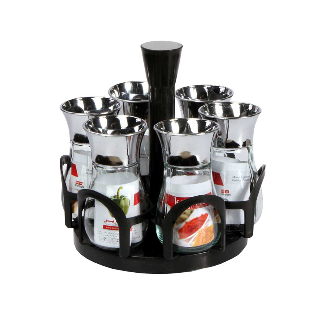 ست جای ادویه رومیزی پرسیکا 7 پارچه