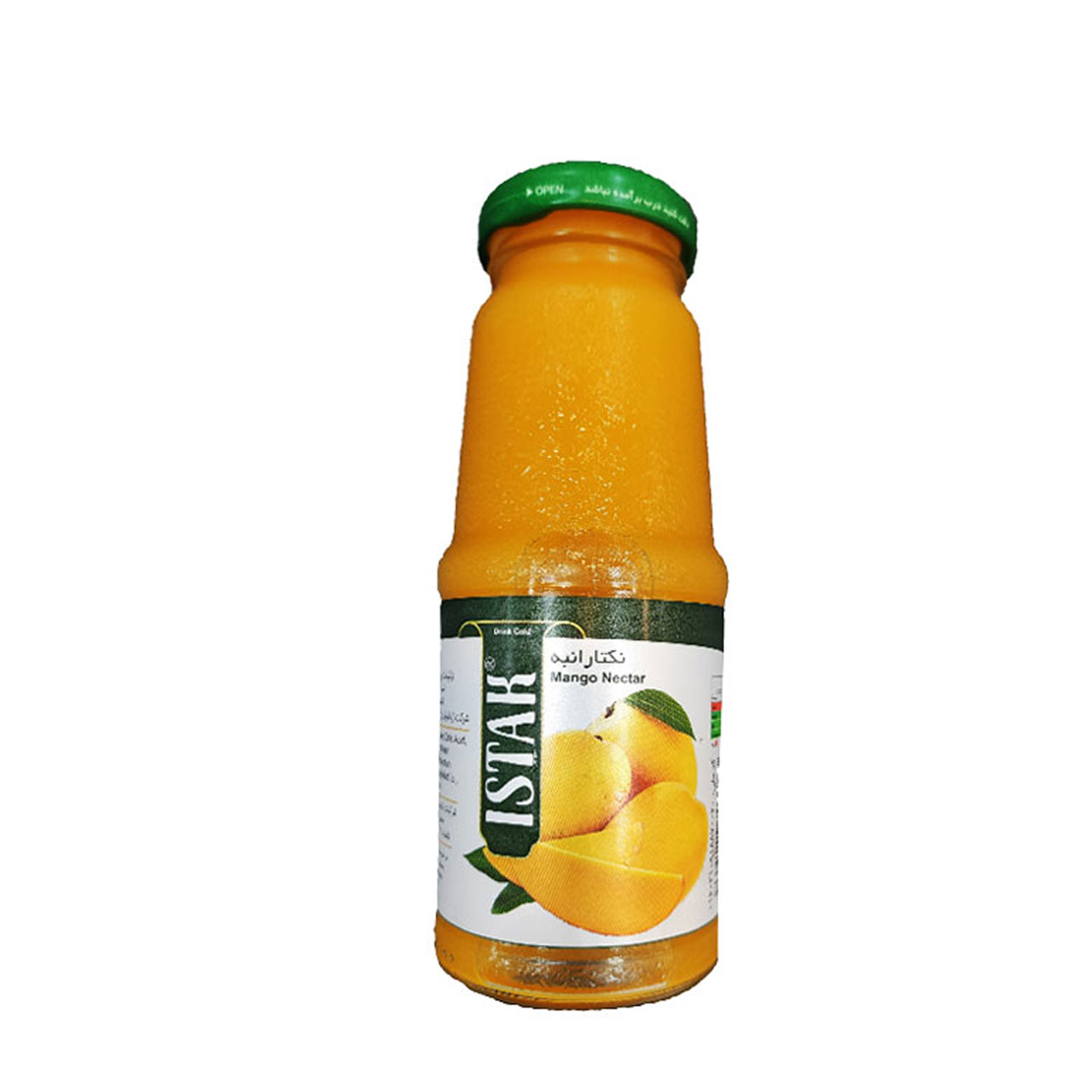 نکتار شیشه ای ایستک با طعم انبه 280 میلی لیتری