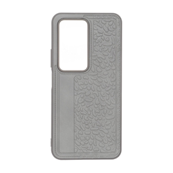 قاب طرح چرم سنگی Xiaomi Redmi 15 4G - طوسی