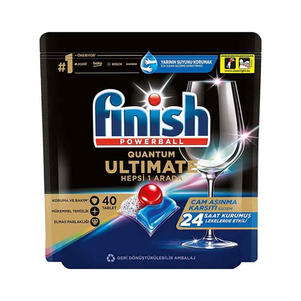 قرص ماشین ظرفشویی فینیش مدل finish ultimate بسته 40 عددی