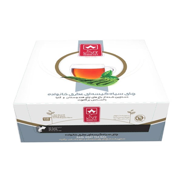 چای کیسه ای عطری خانواده دبش بسته 100 عددی