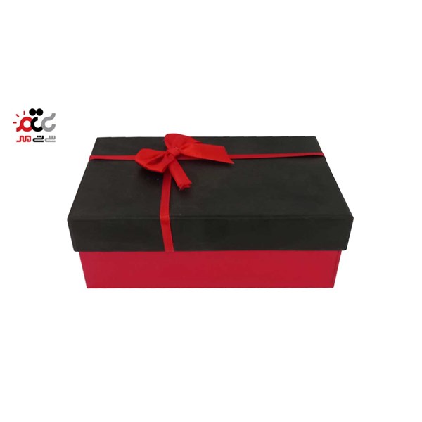 جعبه ادکلن مقوایی مستطیل مدل ربان قرمز سایز 1 کد 221