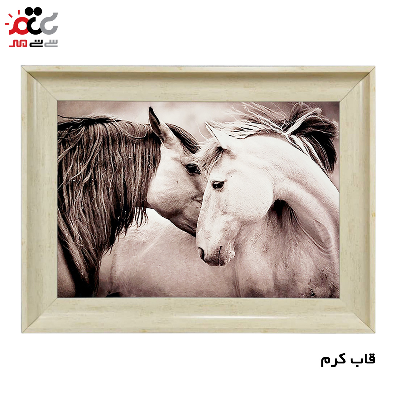 تابلو فرش چاپی طرح اسب کد 14054 سایز 100×70 سانتی متری