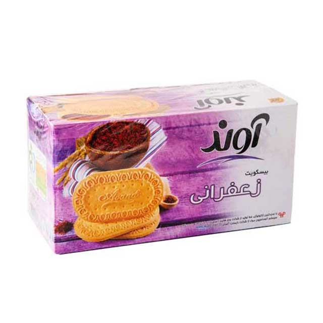 بیسکویت با طعم زعفران آوند 900 گرمی