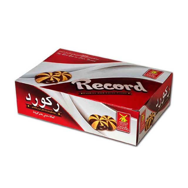 بیسکویت با مغز شکلاتی رکورد آناتا 300 گرمی