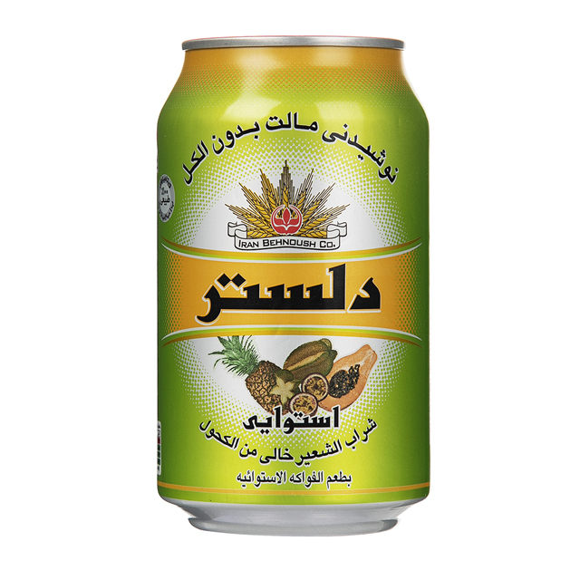 نوشیدنی مالت بدون الکل با طعم استوایی دلستر 320 میلی لیتری