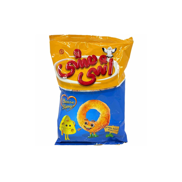 خرید اسنک حلقه ای پنیری اشی مشی 50 گرمی