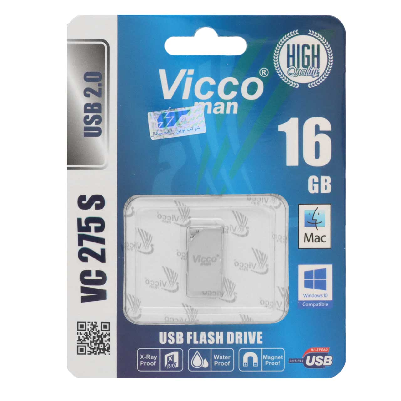 نقره ای Vicco man VC275 S USB2.0 Flash Memory-16GB