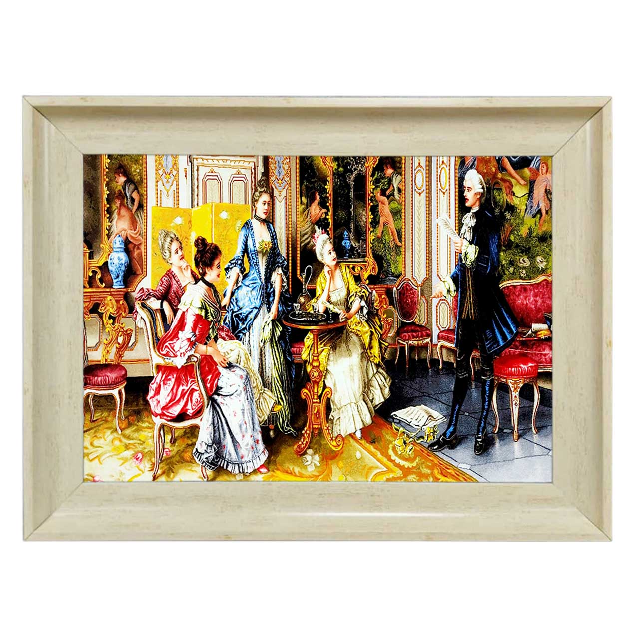 تابلو فرش چاپی طرح شاعر کد 11009 سایز 70×50 سانتی متری