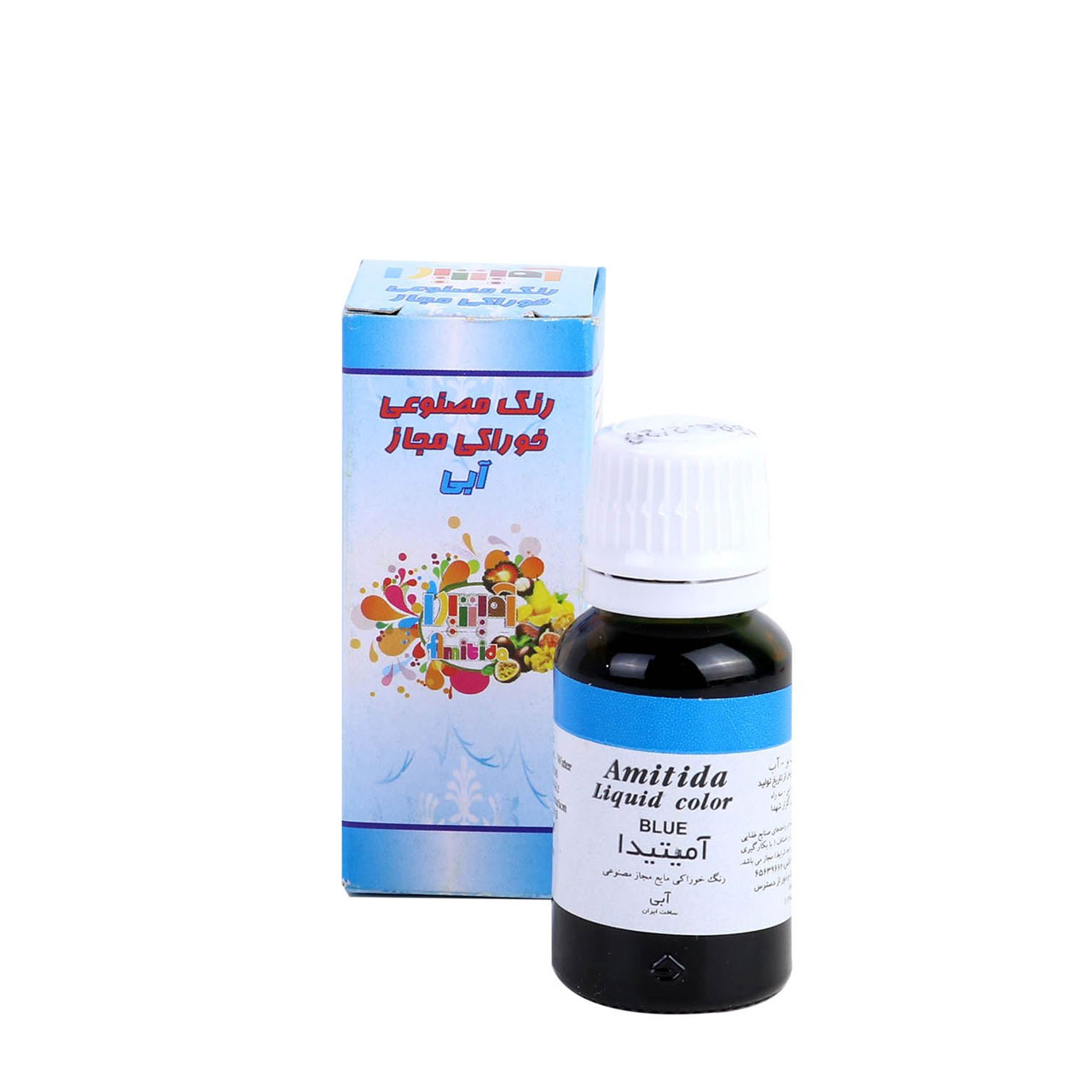 رنگ خوراکی آبی آمیتیدا 50 گرمی