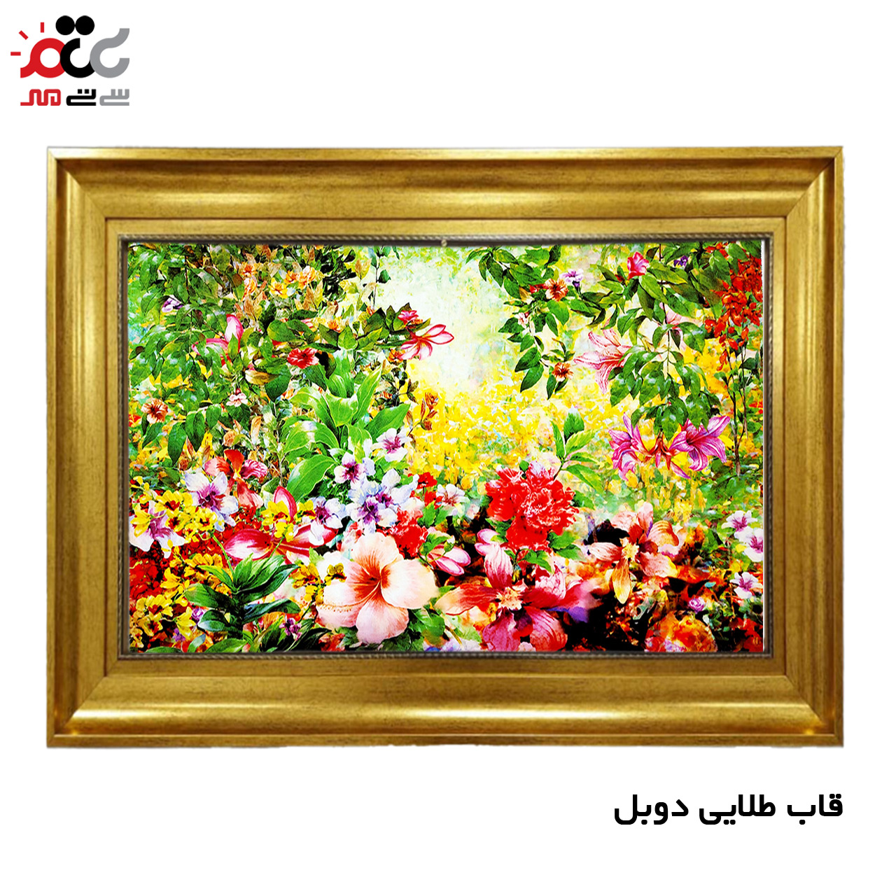 تابلو فرش چاپی طرح گل کد 12029 سایز 70×50 سانتی متری