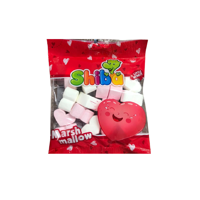 مارشمالو طرح قلب شیبا 50 گرمی
