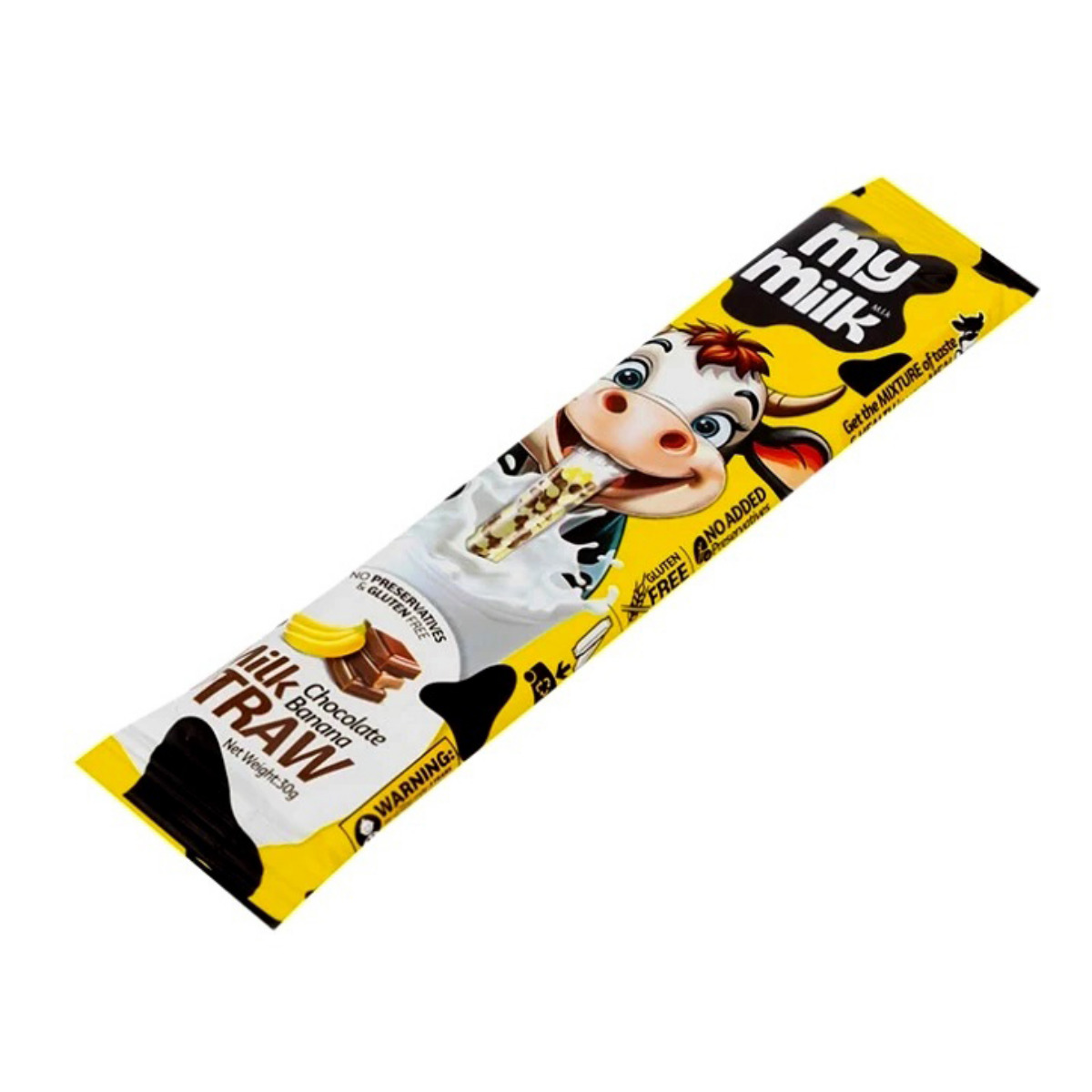 نی طعم دهنده شیر با طعم موز شکلات