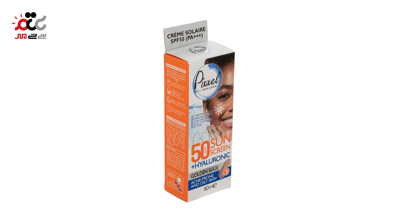 کرم ضد آفتاب پیکسل مدل OILY SKIN GOLDEN BEIGE SPF 50 حجم 50 میلی لیتری
