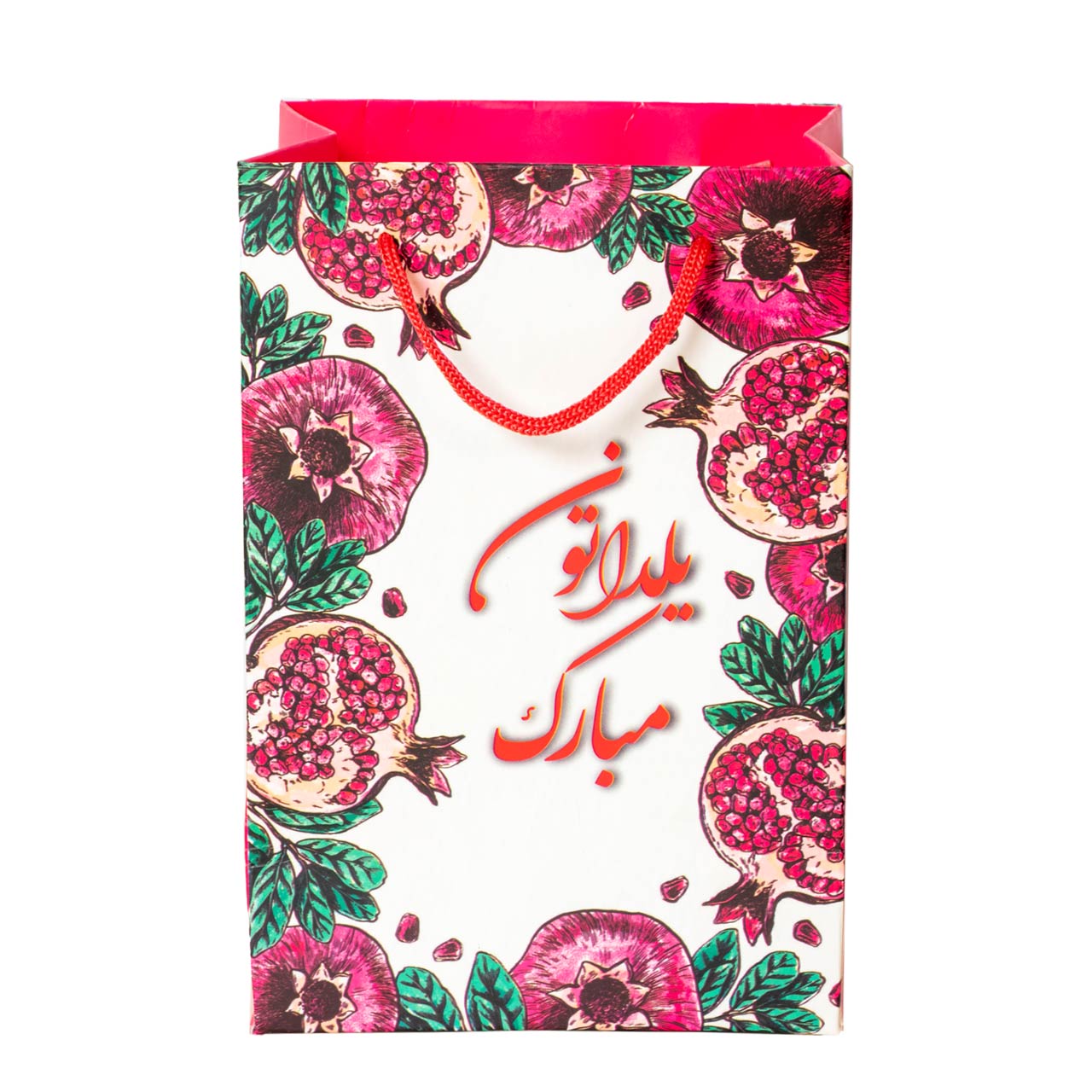 ساک دستی طرح یلداتون مبارک سایز 20×14 سانتی متری