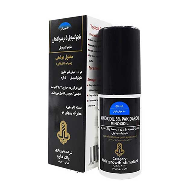 ماینوکسیدیل 5 درصد پاک دارو 60 میلی لیتری