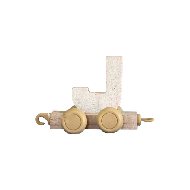 قطار چوبی طرح حروف انگلیسی حرف J