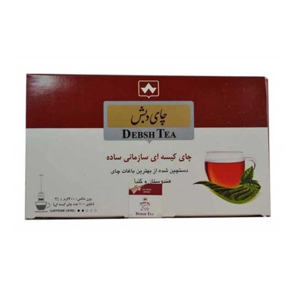 چای کیسه ای ساده دبش بسته 100 عددی