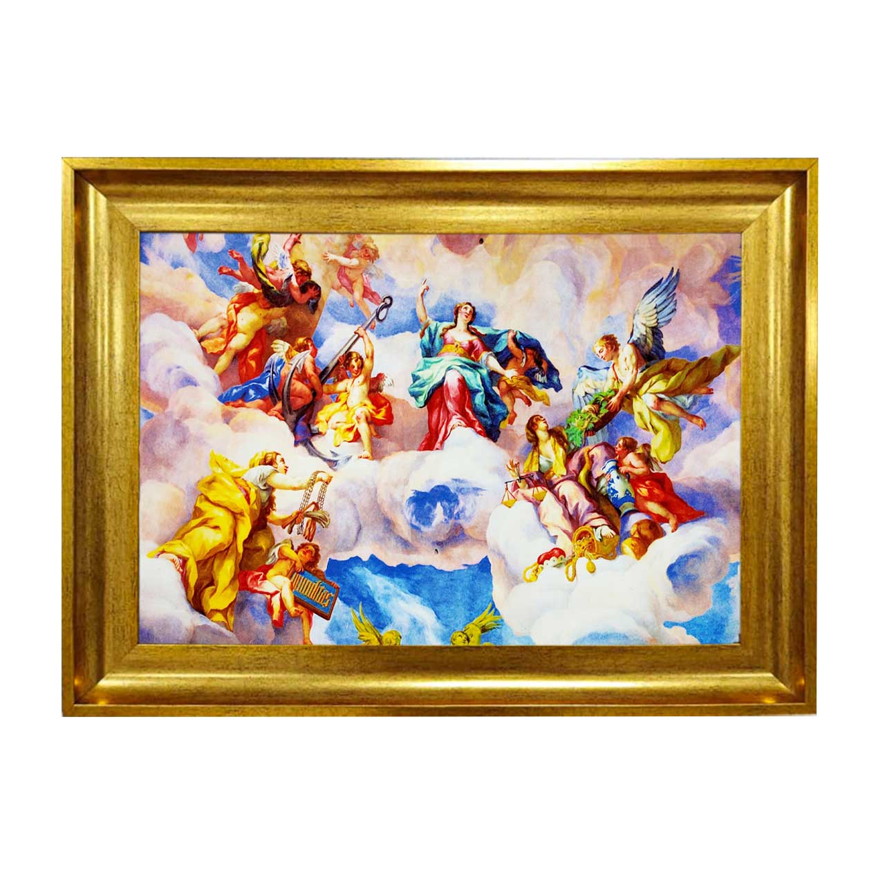 تابلو فرش چاپی طرح بهشت کد 11092 سایز 50×50 سانتی متری