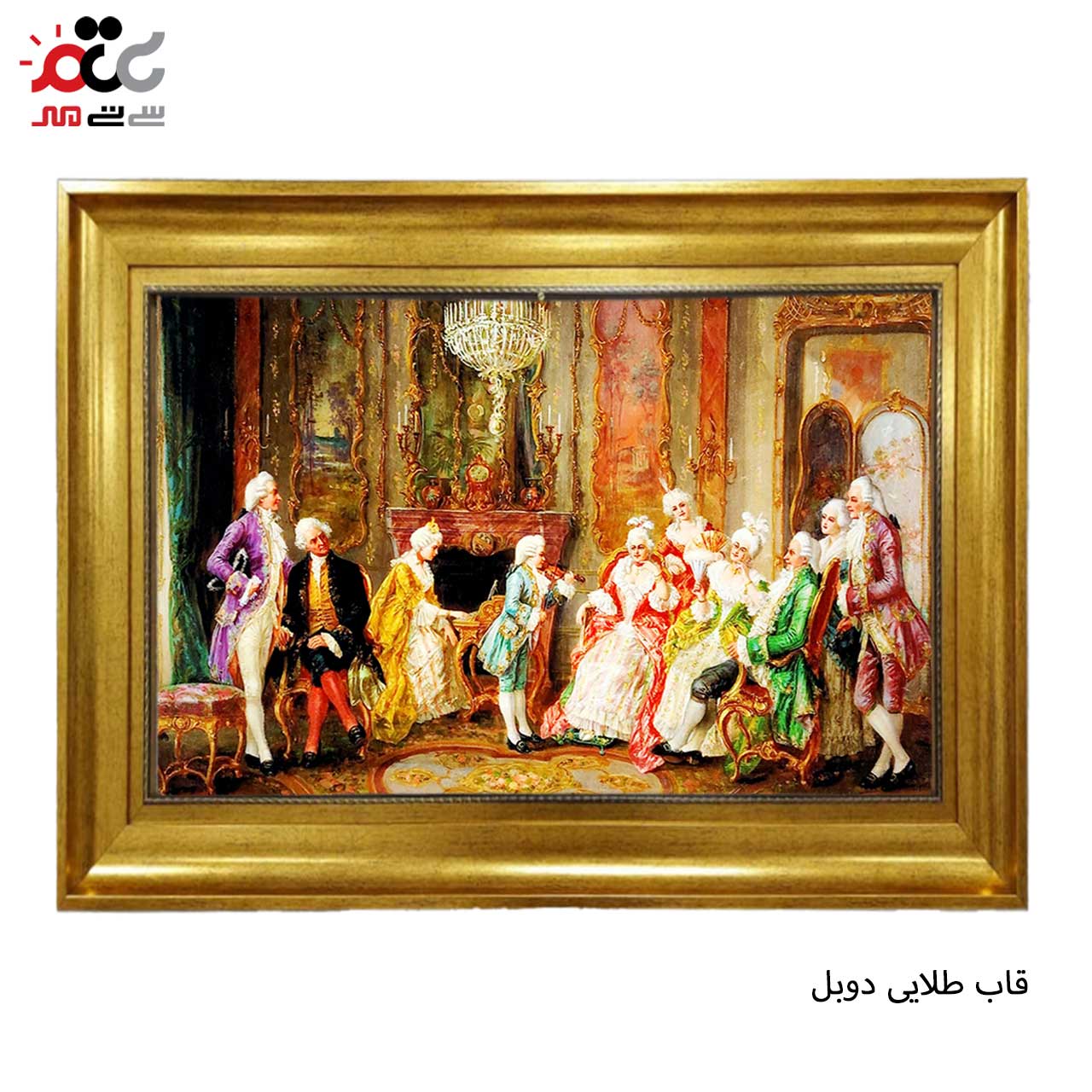 تابلو فرش چاپی طرح نوازنده کد 11053 سایز 60×40 سانتی متری