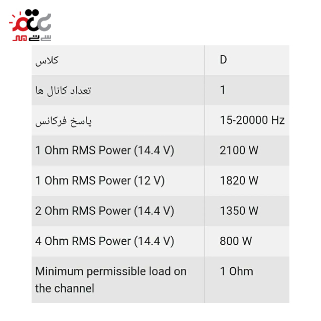 قیمت  آمپلی فایر مونو آلفارد مدل آپوکالیپس اتم 2100.1