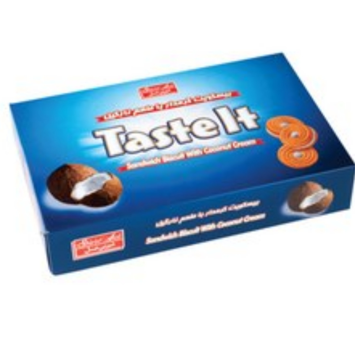 بیسکوییت کرمدار جعبه ای نارگیلی تست ایت شیرین عسل 180 گرمی