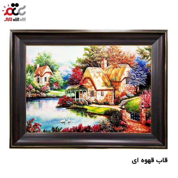 تابلو فرش چاپی طرح منظره کد 10129 سایز 100×70 سانتی متری