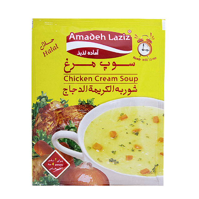 سوپ مرغ آماده لذیذ 65 گرمی
