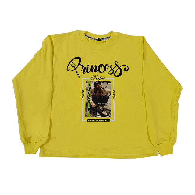 بلوز دخترانه طرح princess کد 32