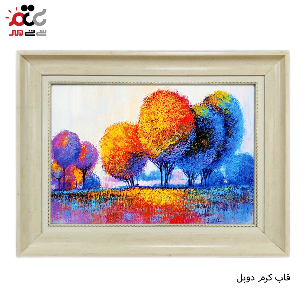 تابلو فرش چاپی طرح درخت کد 10250 سایز 50×50 سانتی متری