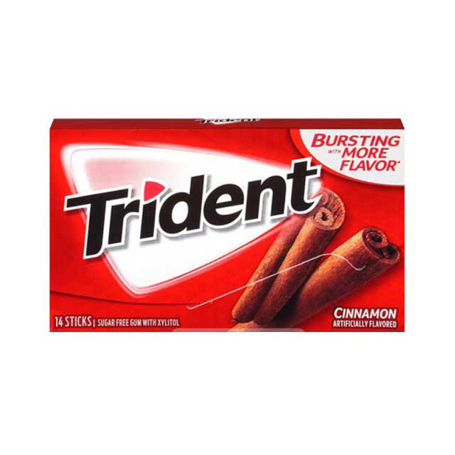 آدامس با طعم دارچین تریدنت بسته 14 عددی